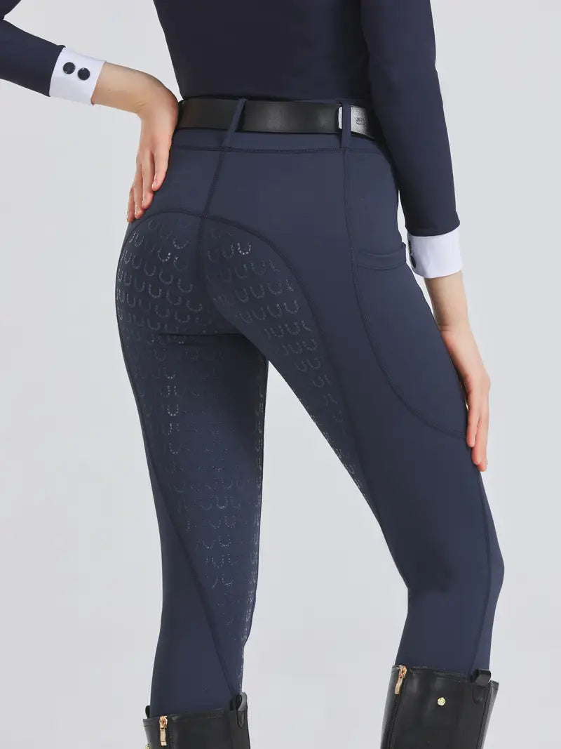 Pantalon d’Équitation Femme Antidérapant – Legging Technique Confort et Style pour Cavalière