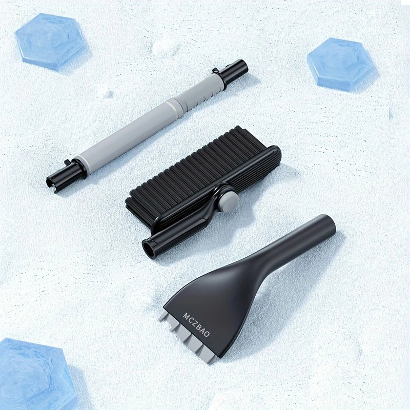 Brosse à Neige Rotative pour Voiture et Toit – Manche Ergonomique et Tête Pivotante 180°
