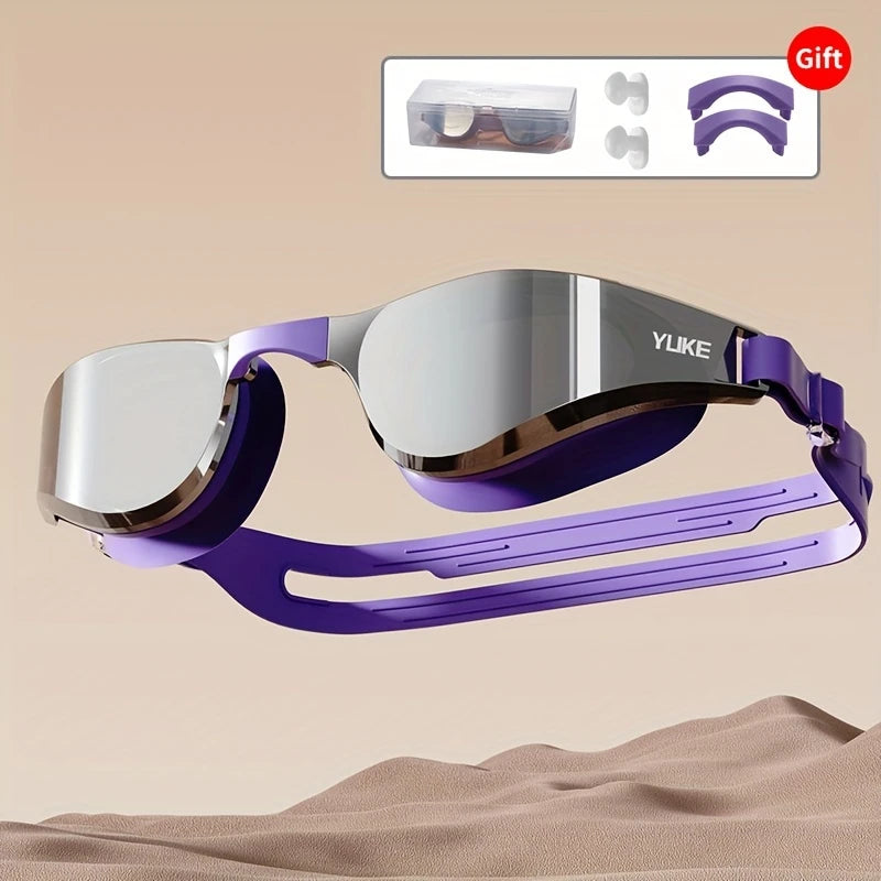 Lunettes de Natation YLIKE Miroir Anti-UV – Étanches, Anti-Buée avec Étui et Accessoires Offerts