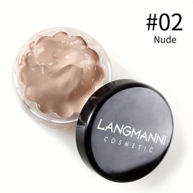 Fond de Teint Crème Haute Couvrance – Fini Porcelaine et nude Naturel par LANGMANNI