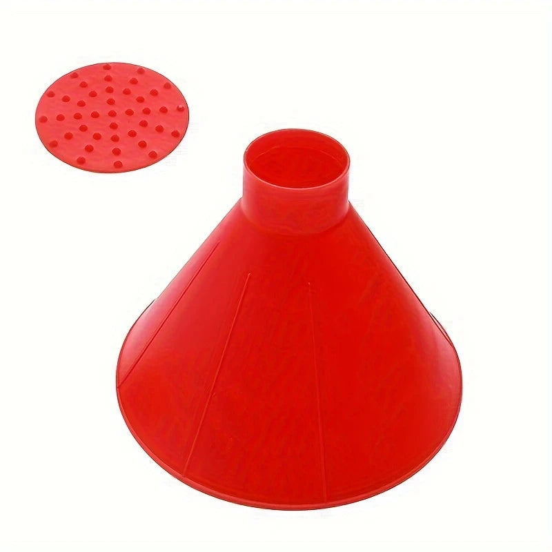 Grattoir à Glace Conique pour Pare-Brise – Déneigement Rapide et Efficace, Design Entonnoir Antidérapant