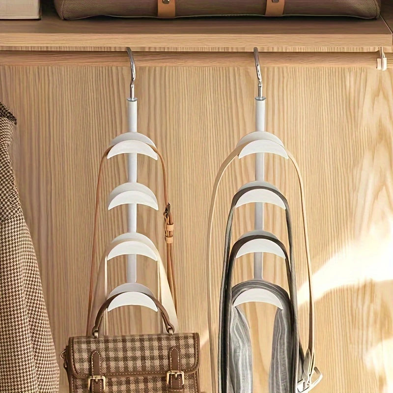 Cintre Vertical 5 Niveaux pour Sacs à Main – Rangement Compact et Antidérapant pour Penderie ou Dressing