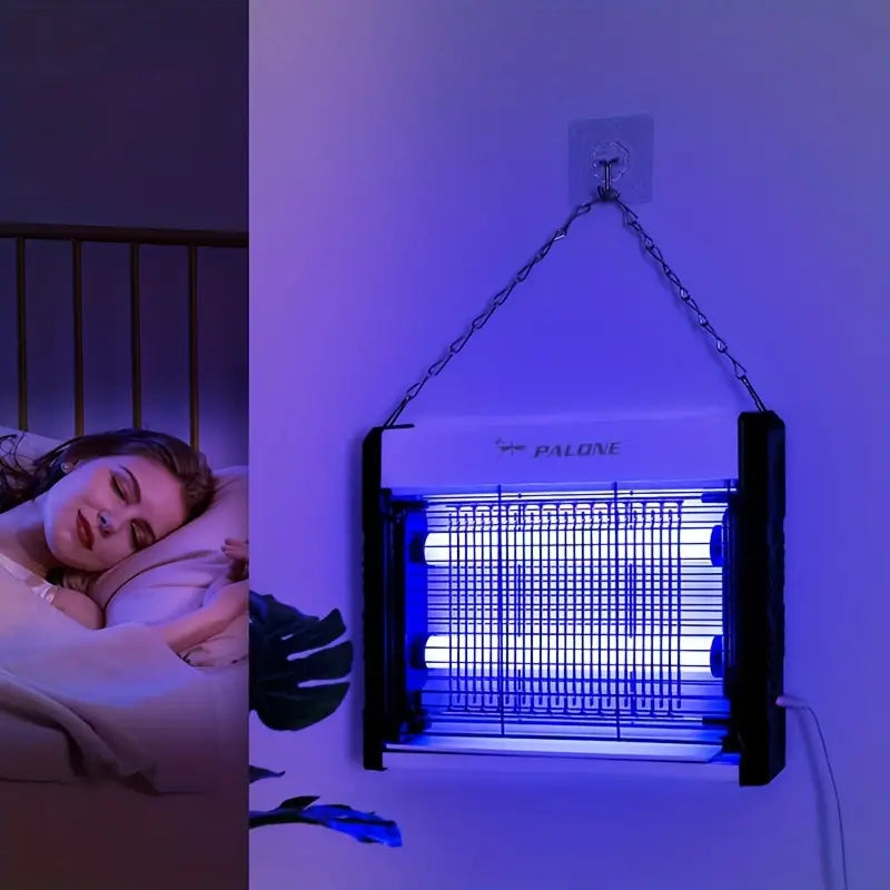 Lampe Anti-Moustiques UV Électrique – Insecticide Silencieux avec Grille Haute Tension pour Chambre, Salon ou Terrasse