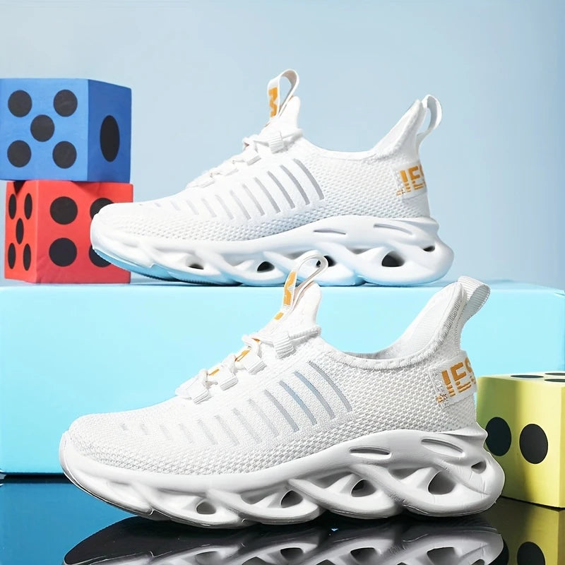 Baskets de Sport Enfant Respirantes – Sneakers Ultra Légères avec Semelle Antichoc