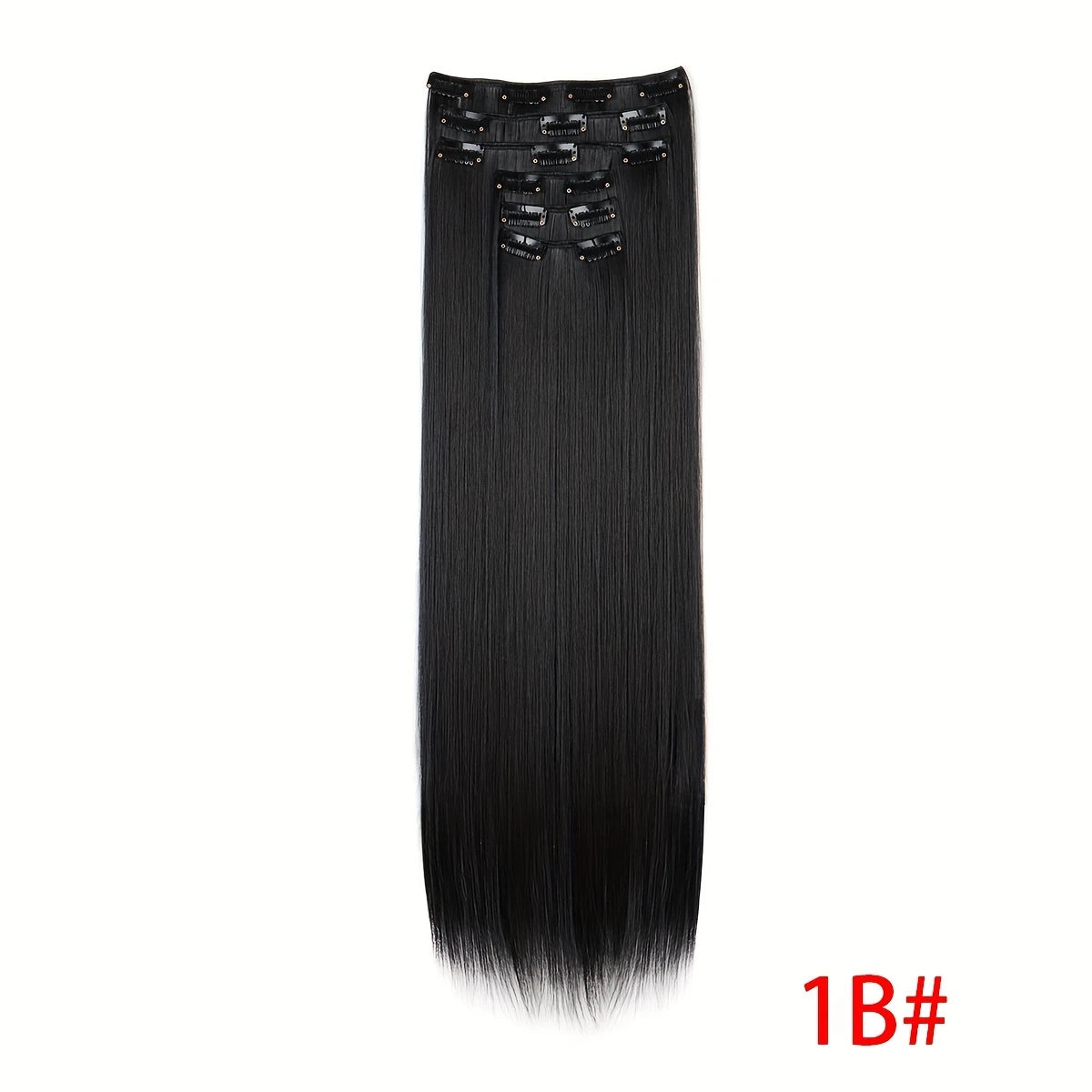 Extensions Cheveux Lisses à 16 Clip – Longueur et Volume Naturel Instantané