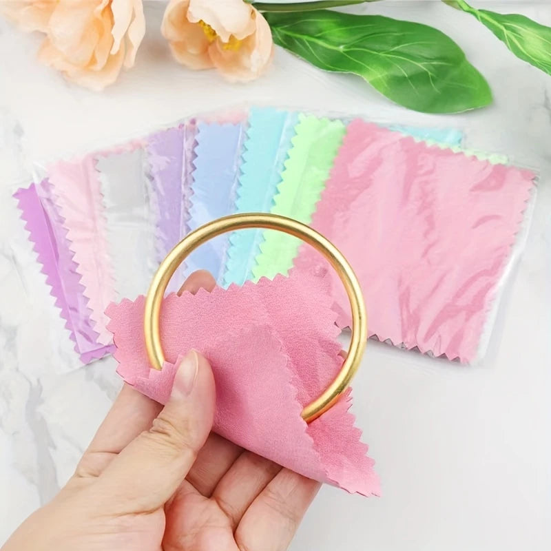 Chiffons Microfibre pour Nettoyage de Bijoux – Lot de 10 Lingettes Douces Antirayures 10x10cm