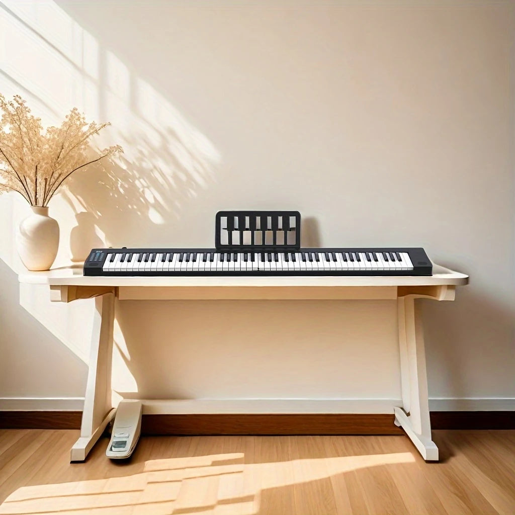 Clavier numérique 88 touches pliable – Piano portable avec toucher réaliste type piano à queue