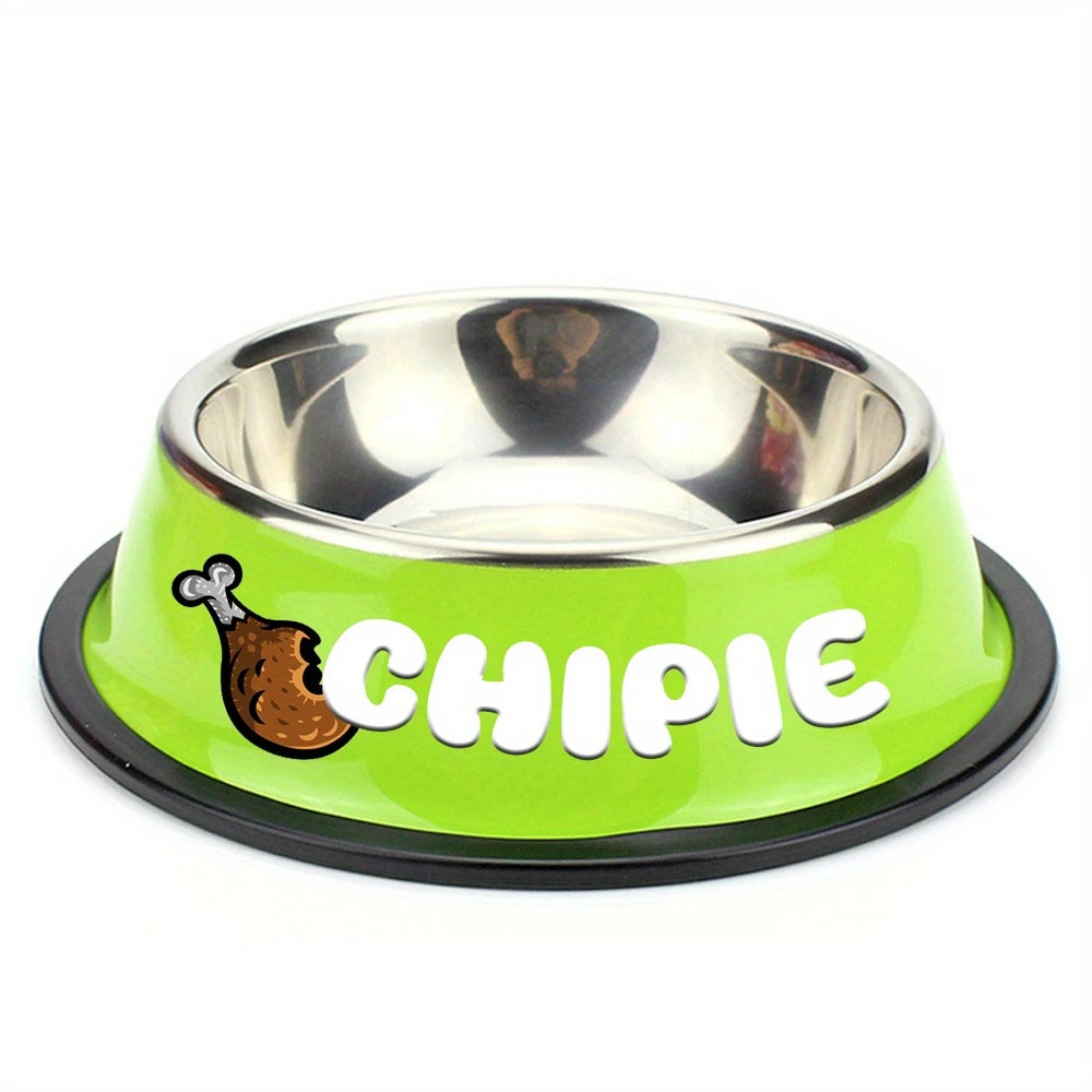 Gamelle personnalisée pour chien ou chat – Design antidérapant et inox durable