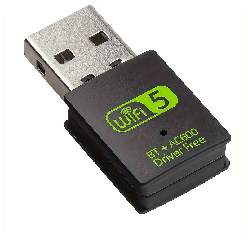 Clé Wi-Fi 5 USB AC600 – Adaptateur Réseau Sans Fil Double Bande 2.4 & 5GHz, Sans Driver