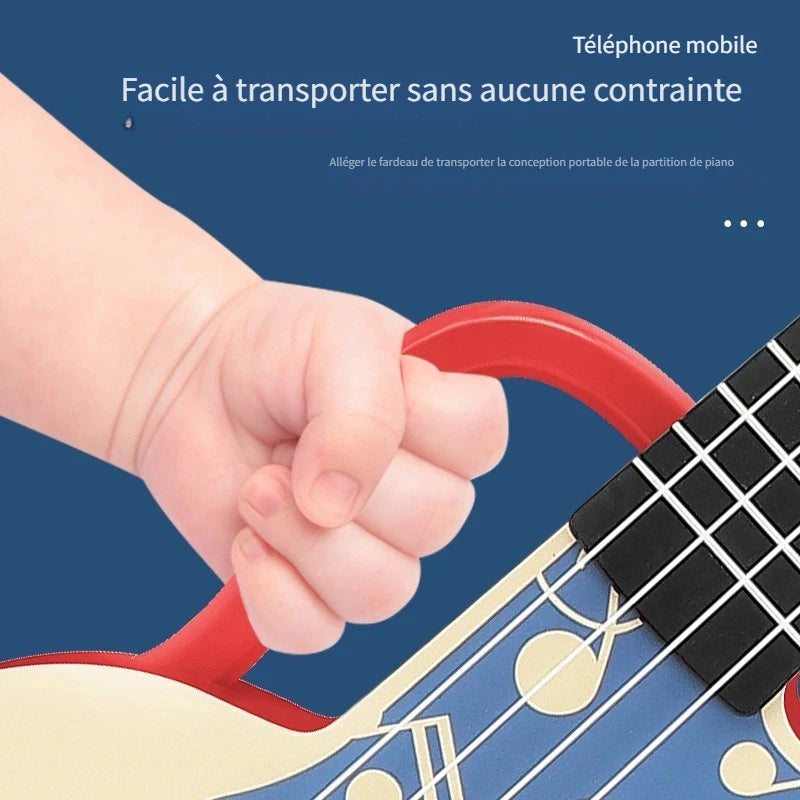 Mini Guitare Jouet Enfant 46 cm – Instrument à Cordes Ludique pour Éveil Musical, Design Coloré & Léger
