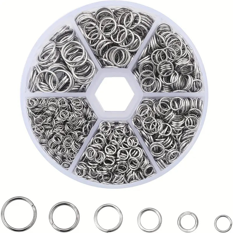 Lot d’Anneaux de Jonction en Métal – Accessoires de Bricolage pour la Création et Réparation de Bijoux