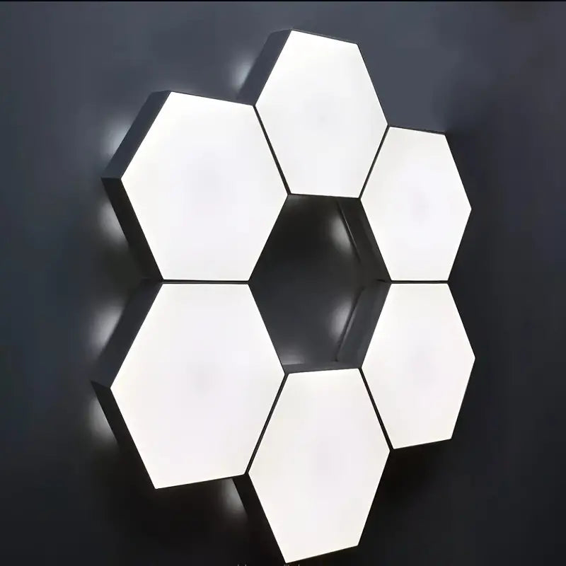 Appliques Murales LED Modulables Hexagonales – Éclairage Décoratif Moderne Tactile pour Salon, Chambre et Bureau