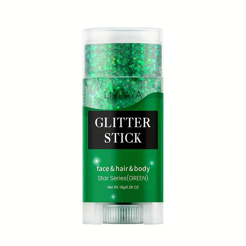 Stick Pailleté Visage & Corps – Glitter Maquillage Couleurs Intenses pour Cheveux et Peau