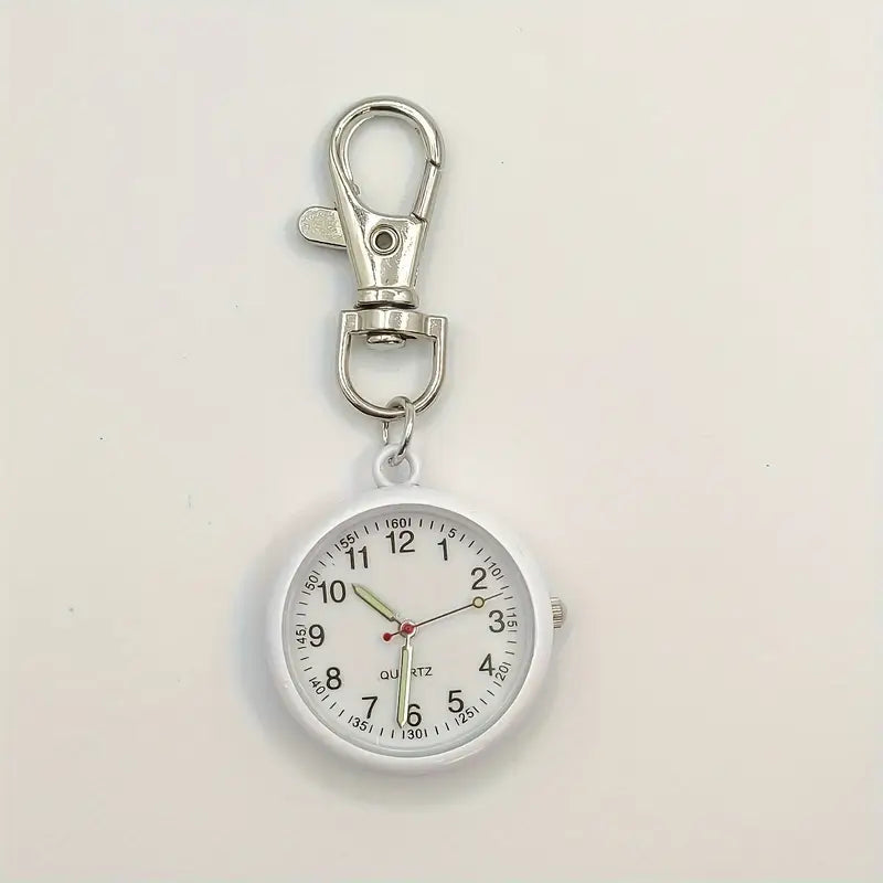 Montre femme quartz avec mousqueton – Montre de poche pratique multicolore