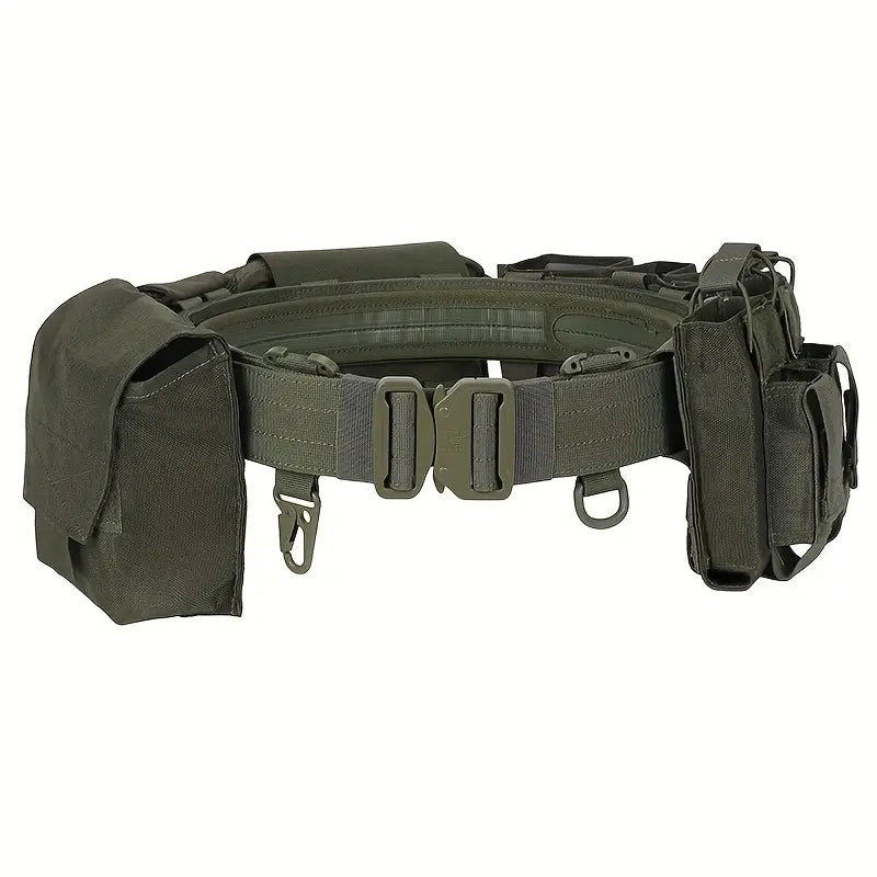 Ceinture tactique militaire avec poches modulables – Ceinture de combat réglable et robuste
