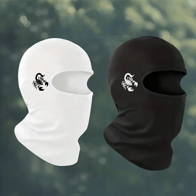 Cagoule tête de mort scorpion – Couvre visage respirant homme pour moto, sport et hiver