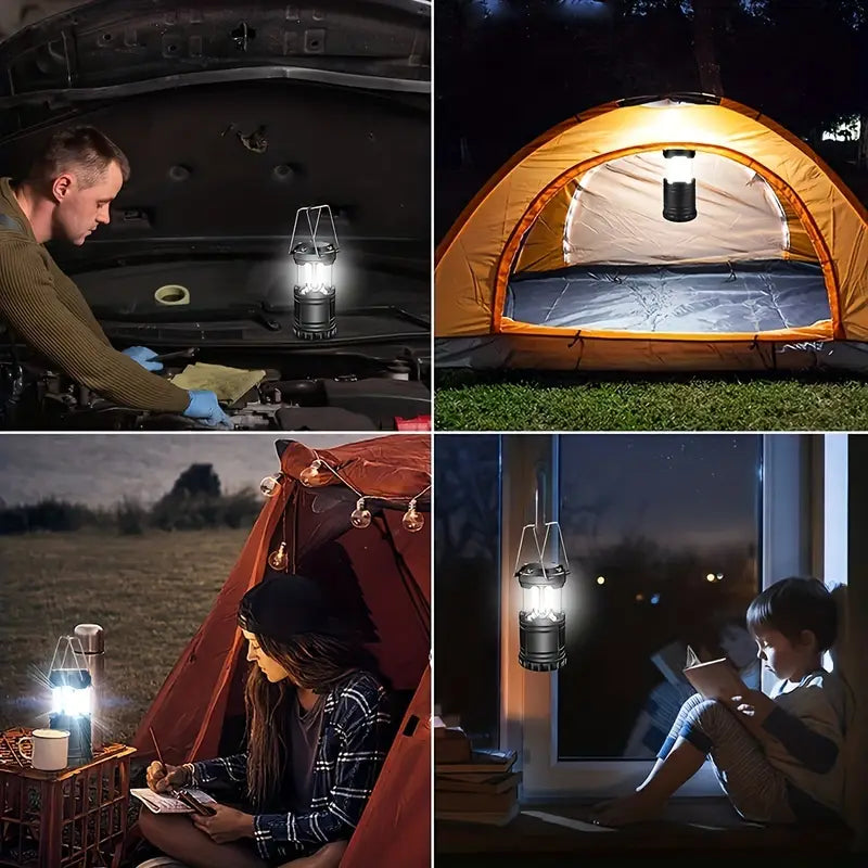 Lanterne LED Rechargeable Compacte et Extensible – Éclairage Puissant 360° pour Camping, Randonnée ou Urgences – Collection Lampes de Poche