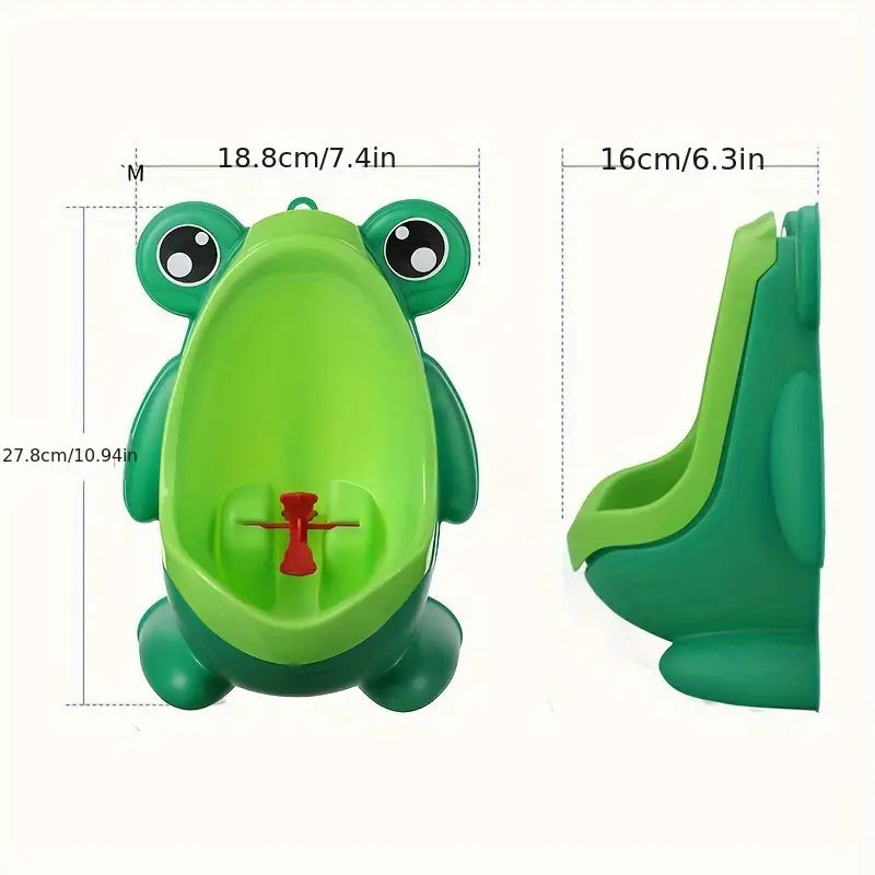 Pot de toilette bébé garçon mural en forme de grenouille – Urinoir ludique avec hélice rotative