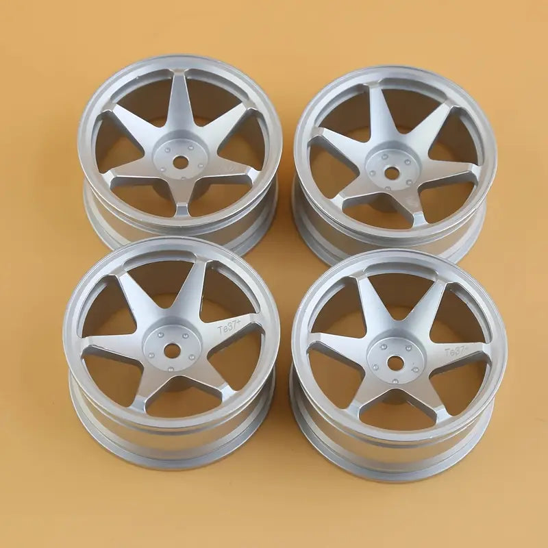Jantes Noires TE37 pour Voiture RC – Roues Légères et Résistantes pour Pneus de Modèles Radiocommandés