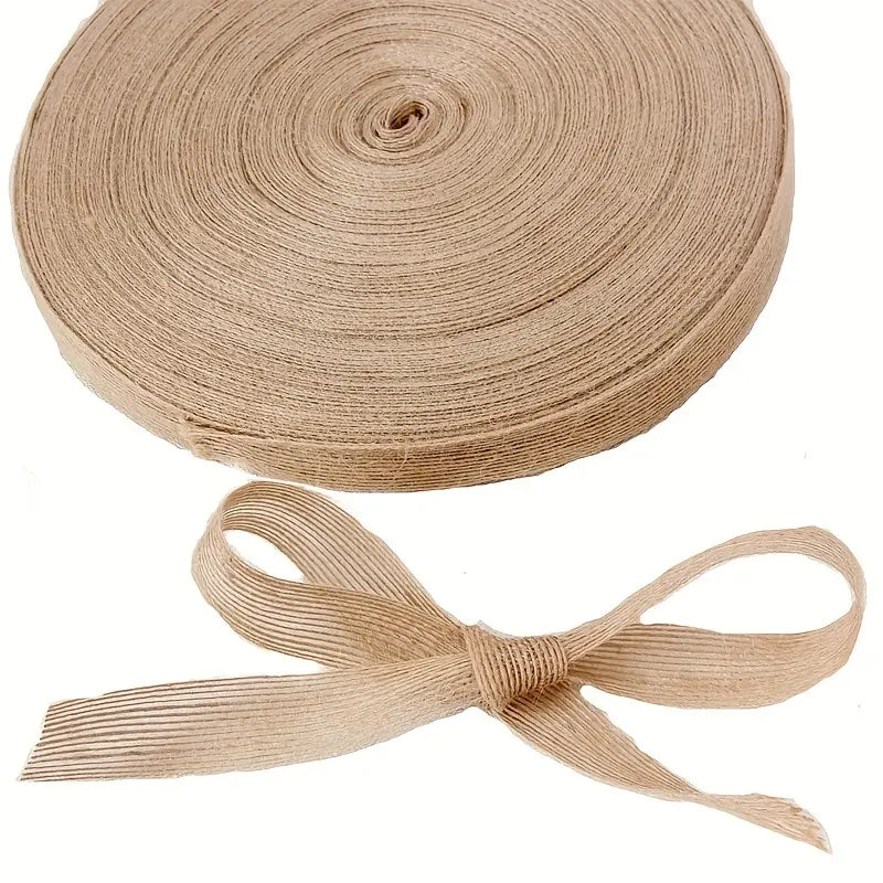 Ruban en jute naturel – Bande décorative pour emballage cadeau, loisirs créatifs et projets DIY