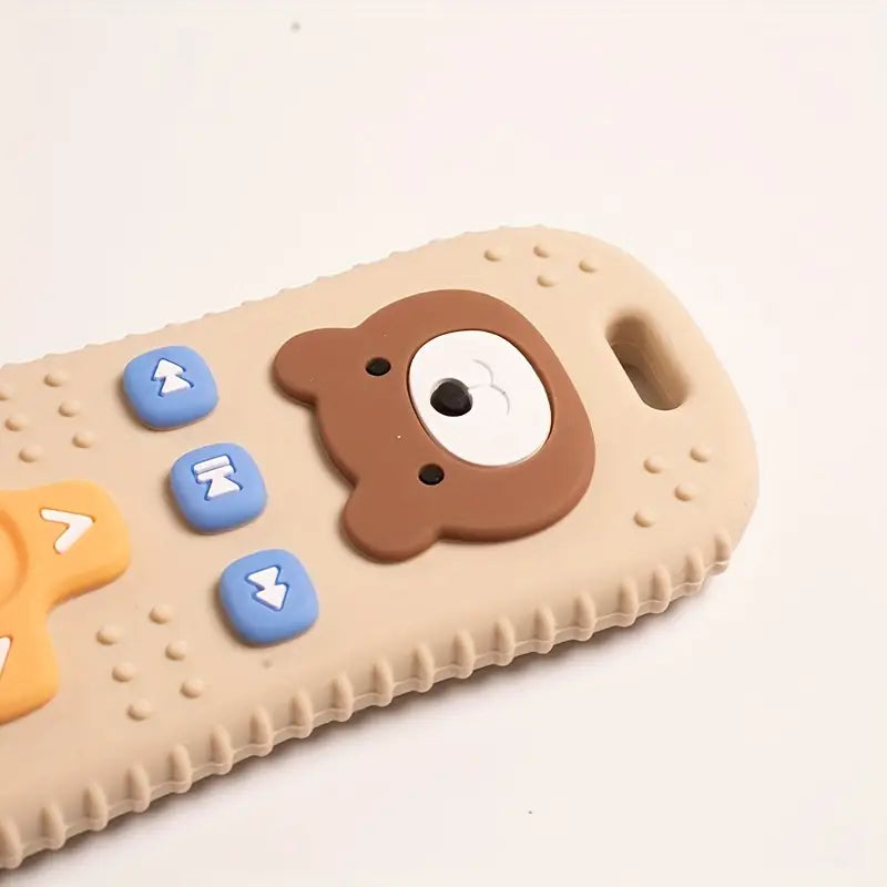 Télécommande Jouet Éducative en Silicone pour Bébé – Jeu d’Éveil Sensoriel et Imitation