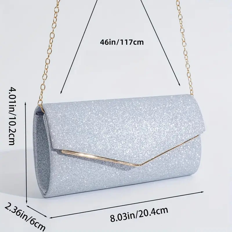 Pochette de soirée femme dorée – Sac à main chic avec chaîne élégante