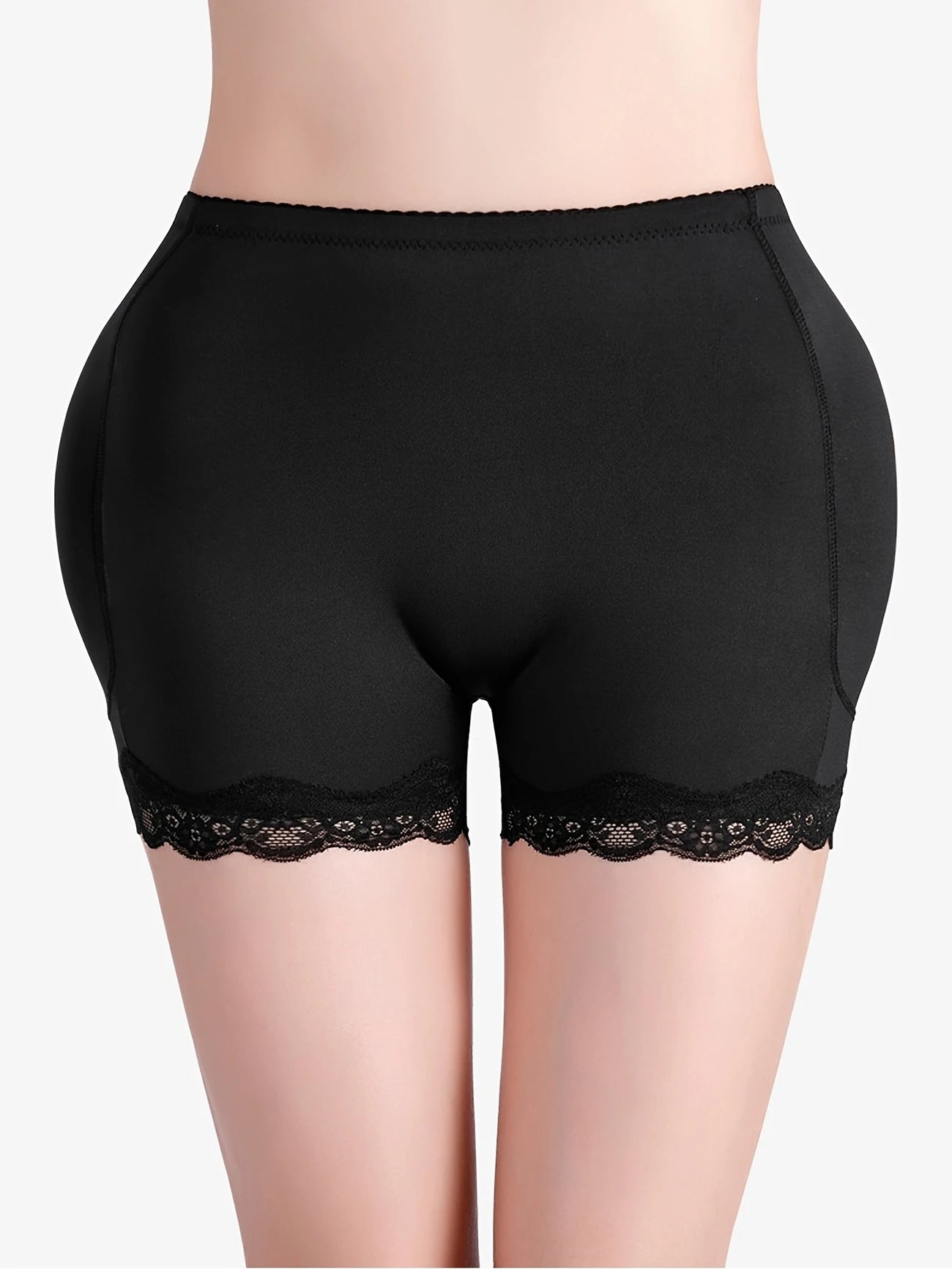Shorty Gainant Femme Push-Up avec Dentelle – Effet Fessier Galbé, Taille Haute et Maintien Confortable