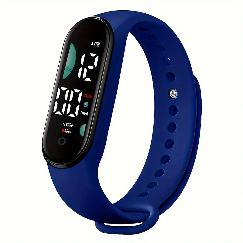 Montre connectée femme bracelet silicone jaune – Smartwatch sport et fitness