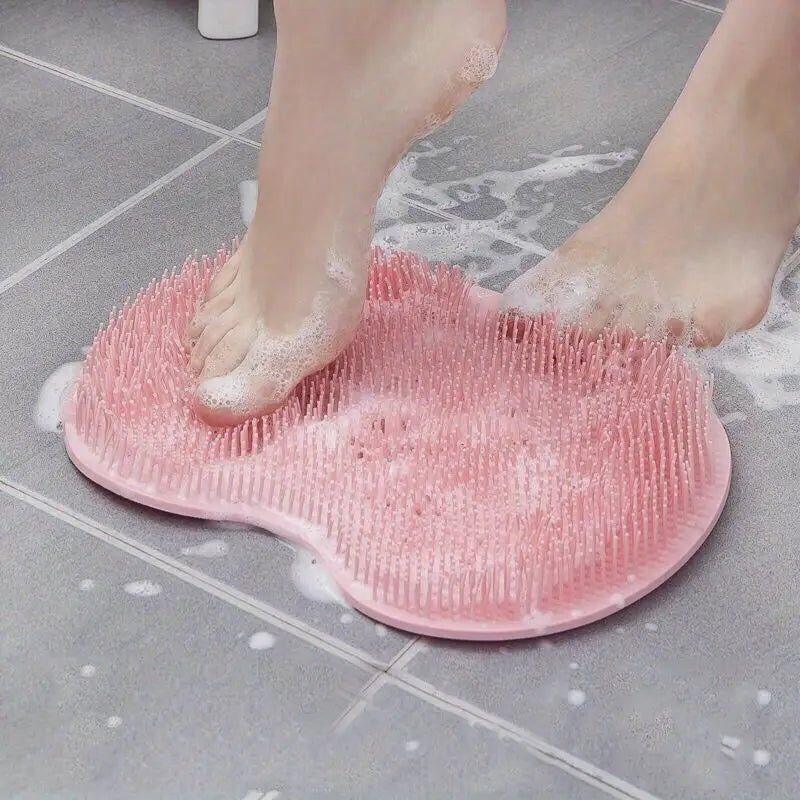 Tapis de Douche en Silicone pour le Dos – Brosse Exfoliante Antidérapante pour Nettoyage Complet du Corps