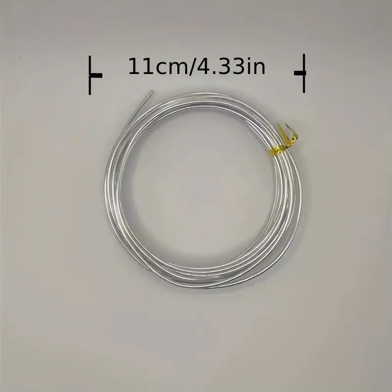 Fil d’Aluminium Souple Argenté – Matériau Industriel Polyvalent pour Bricolage, Modélisme et Applications Techniques