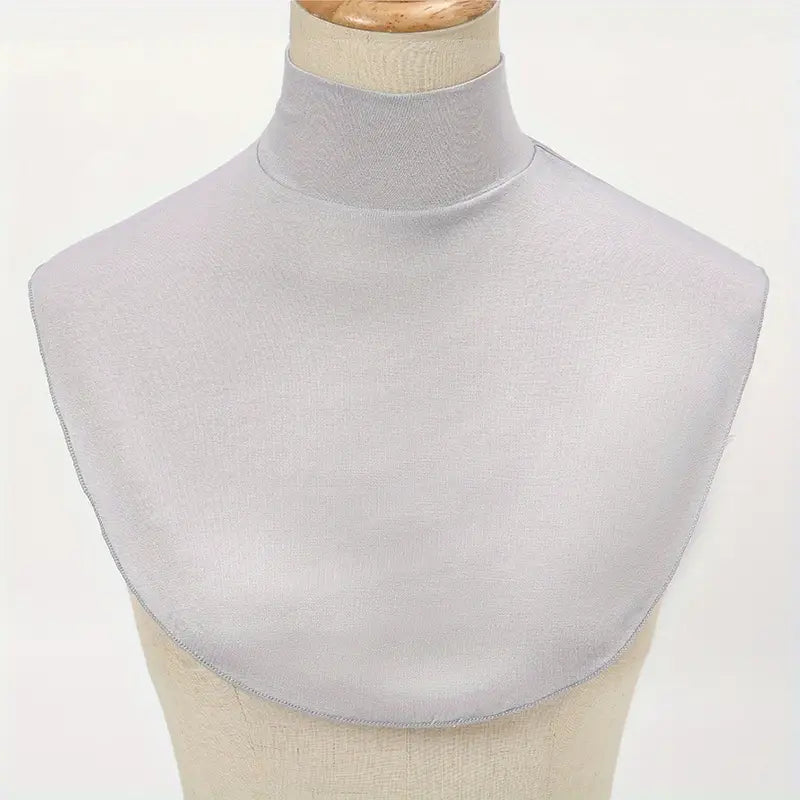 Faux col femme col roulé blanc – Col amovible simple et élégant pour chemisiers, pulls et manteaux