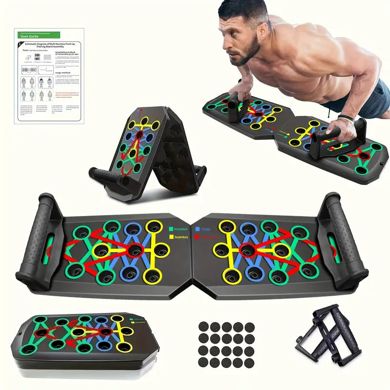 Planche de musculation push-up multifonction – Équipement fitness pour pompes et entraînement complet