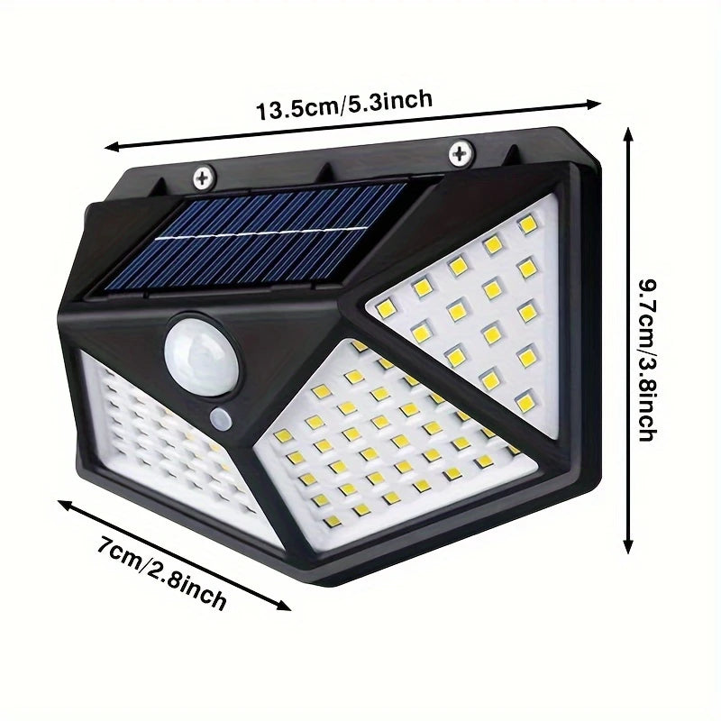 Applique Solaire LED Extérieure avec Détecteur de Mouvement – Éclairage Intelligent Étanche pour Jardin, Allée et Maison Connectée