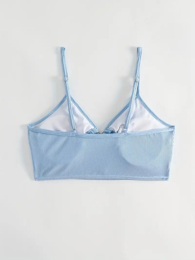 Haut de tankini à découpe cœur – Élégance romantique pour vos journées plage