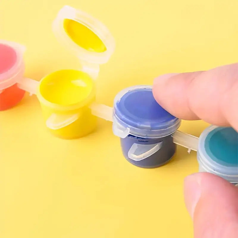 Peinture Acrylique 24 Couleurs Vives – Kit Complet avec Pinceaux pour Artistes, Enfants et Débutants