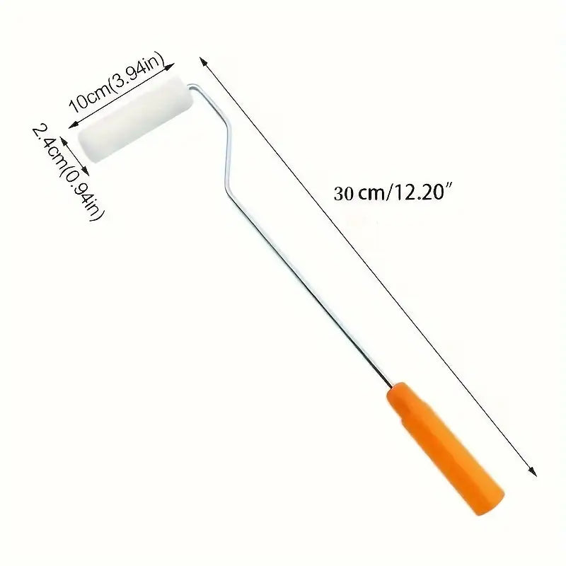 Lot de 3 rouleaux mousse peinture – Petits rouleaux à manche pour retouches, angles et finitions précises