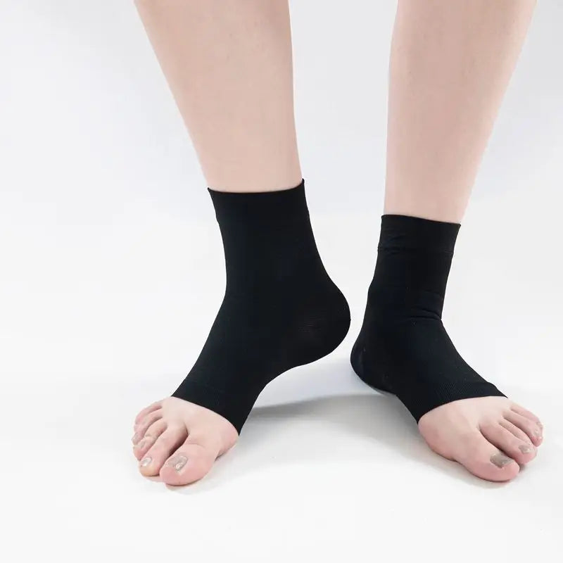 Chaussettes de Compression Ouvertes pour Fasciite Plantaire – Soulagement Douleur Talon & Cheville, Maintien et Confort au Quotidien