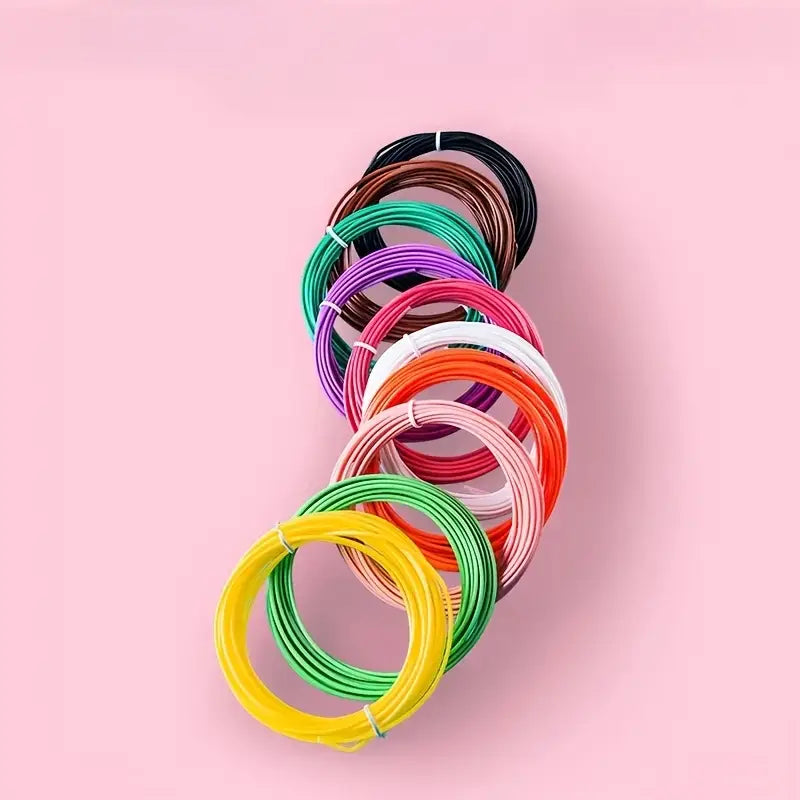 Filament PLA Multicolore pour Imprimante 3D – Pack de Bobines 1.75 mm, Impression Facile et Couleurs Vives