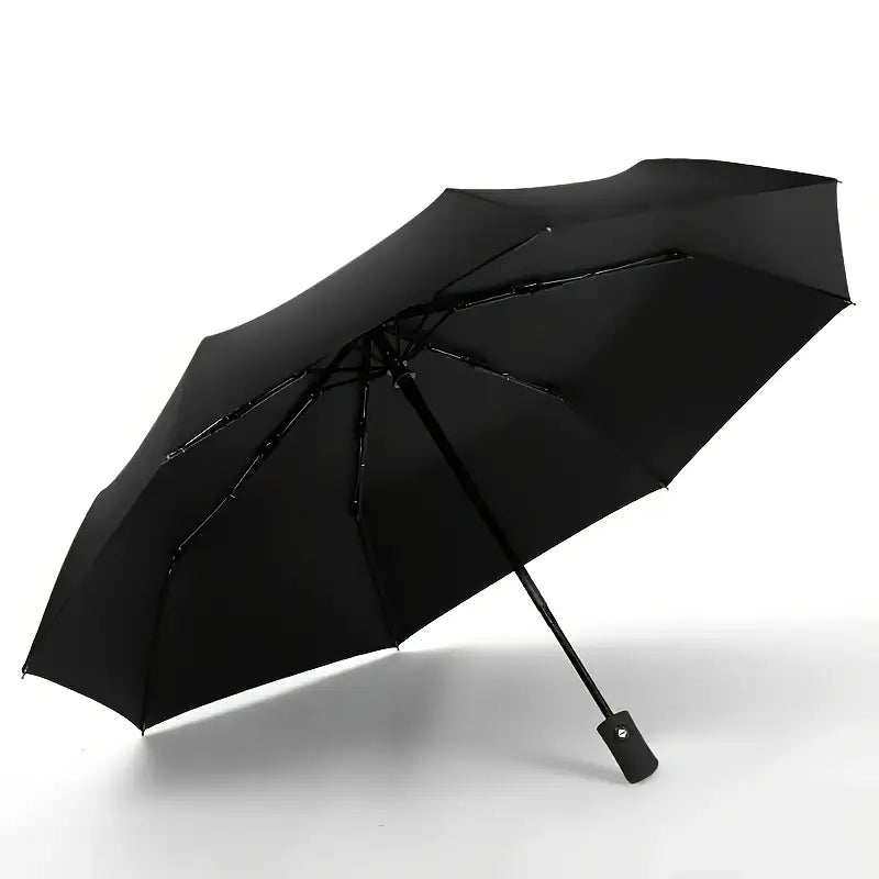 Parapluie pliable noir  Compact, résistant au vent et imperméable