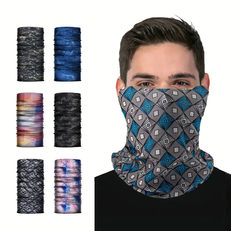 Écharpe tube multifonction homme – Cache-cou léger et respirant pour sport, moto et plein air