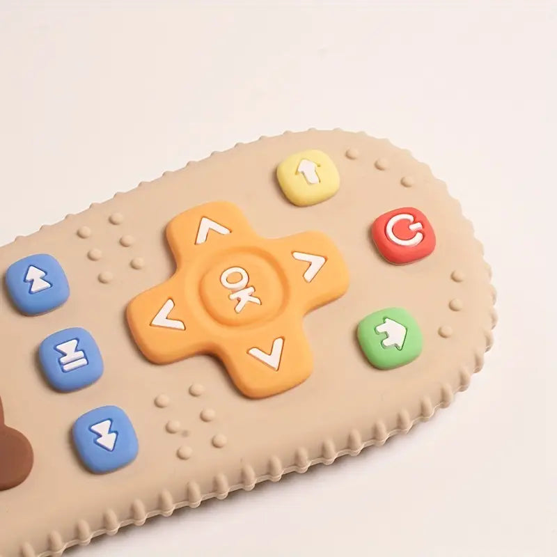 Télécommande Jouet Éducative en Silicone pour Bébé – Jeu d’Éveil Sensoriel et Imitation