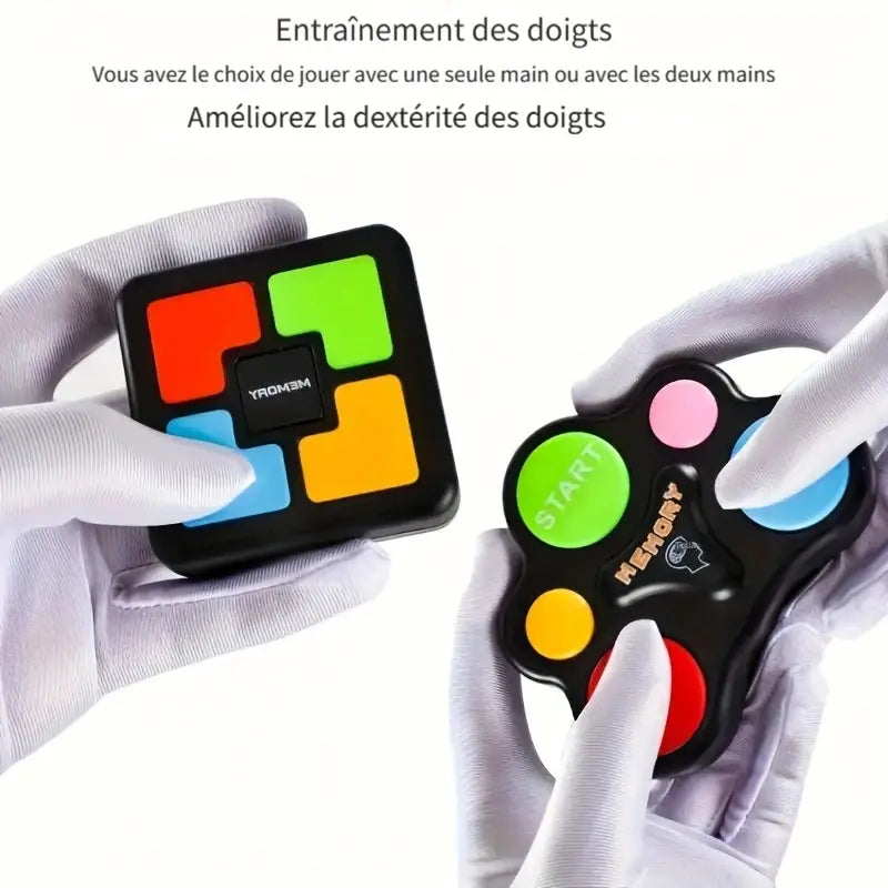 Jeu Électronique Mémoire Lumineux – Jouet Interactif avec Sons et Couleurs pour Enfants et Adultes