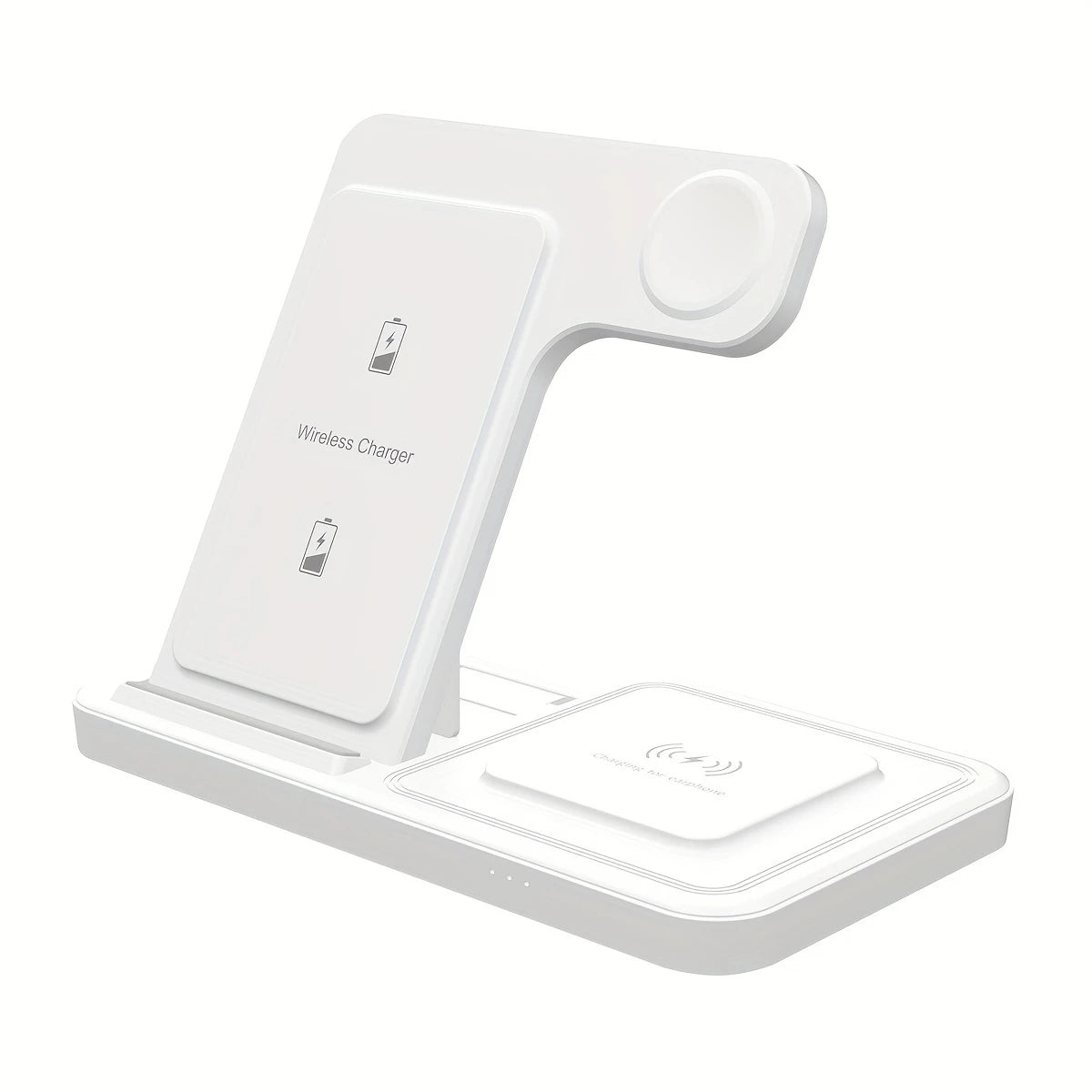 Station de Charge Sans Fil 3 en 1 TIMESS – Chargeur iPhone, Apple Watch et AirPods avec Indicateur LED
