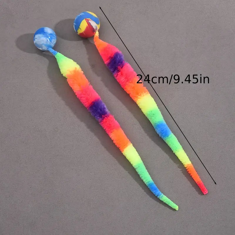 Jouet Serpent Coloré avec Balle pour Petits Animaux – Ludique, Doux et Stimulant