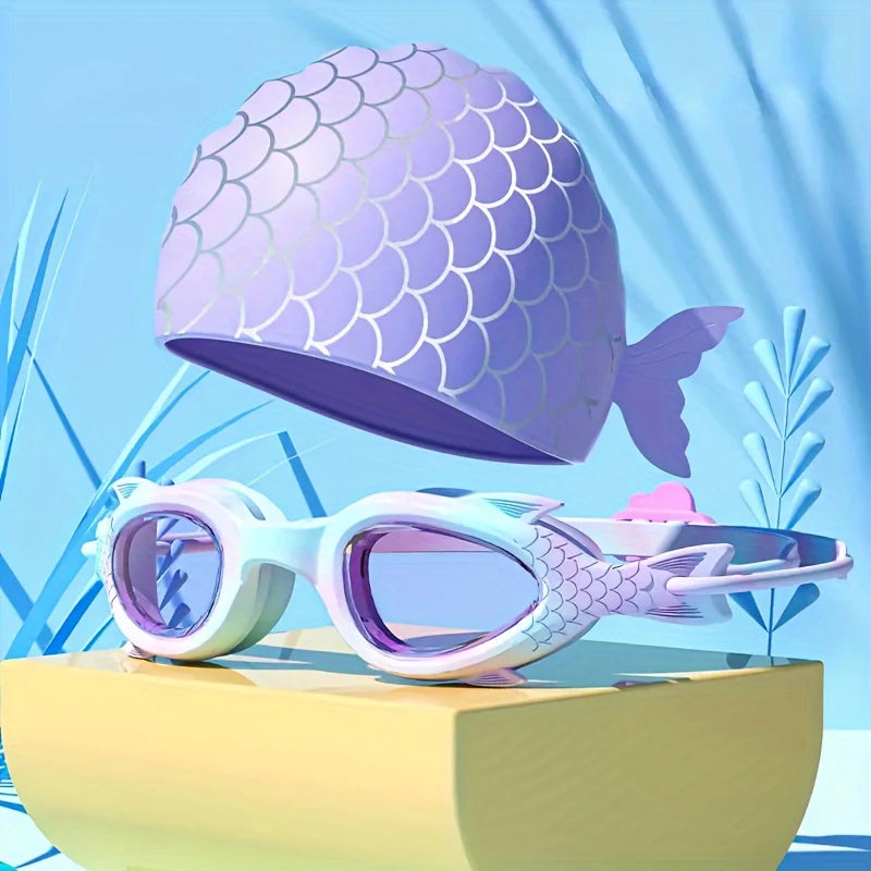 Lunettes de Natation Enfant Motif Poisson – Anti-Buée, Confortables et Ludiques pour Piscine et Plage
