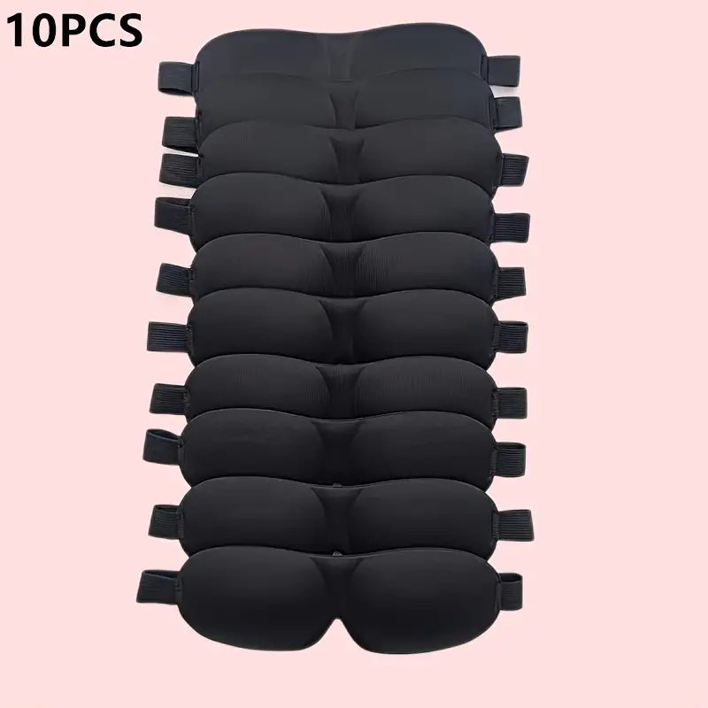 Masque de Sommeil Confort 3D – Bandeau Occultant Ultra Doux pour les Yeux | Bloque 100% de la Lumière, Idéal Repos, Sieste & Voyage – Ajustable & Léger