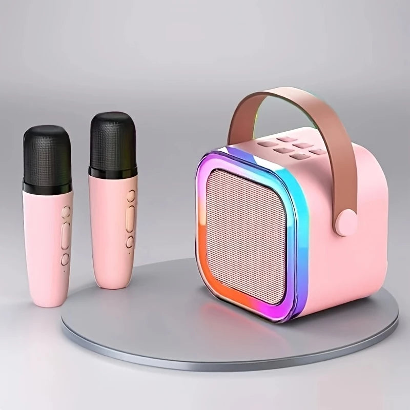Enceinte Bluetooth avec Micro Sans Fil pour Enfant – Kit Karaoké Lumineux Rechargeable
