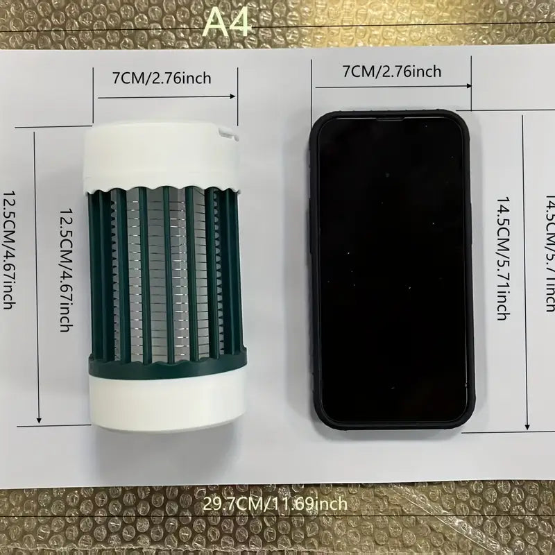 Lampe Anti-Moustique Électrique Portable – Piège à Insectes LED Rechargeable, Sans Produits Chimiques, Format Compact pour Intérieur et Extérieur