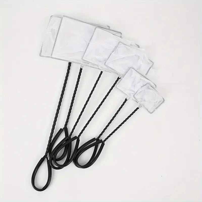 Epuisette Fine pour Aquarium – Filet de Capture Doux pour Poissons et Crevettes, 3 Tailles