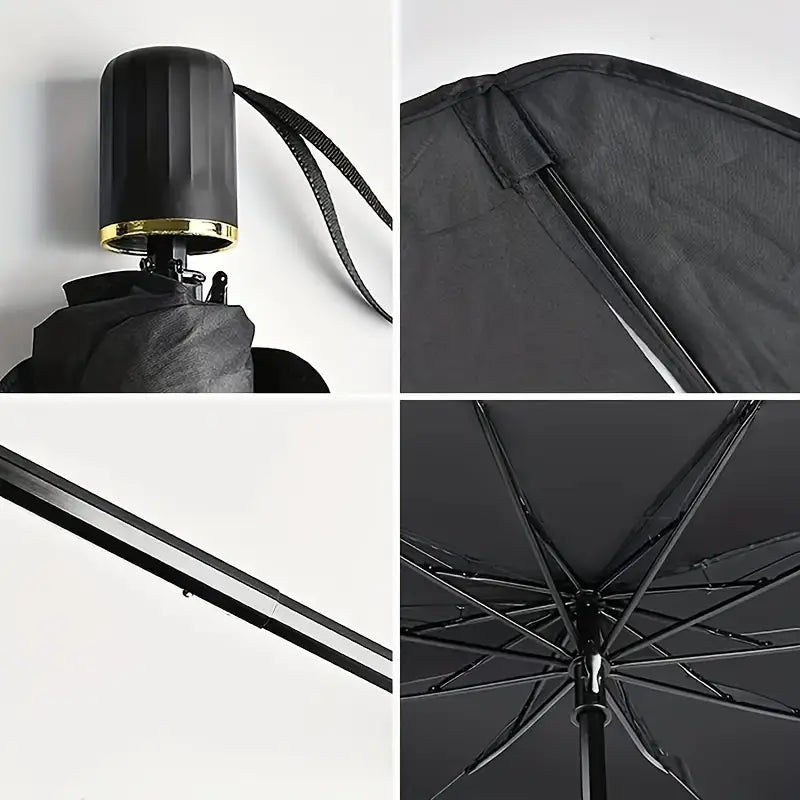Pare-Soleil Pare-Brise Voiture en Forme de Parapluie – Protection UV Pliable avec Étui de Rangement